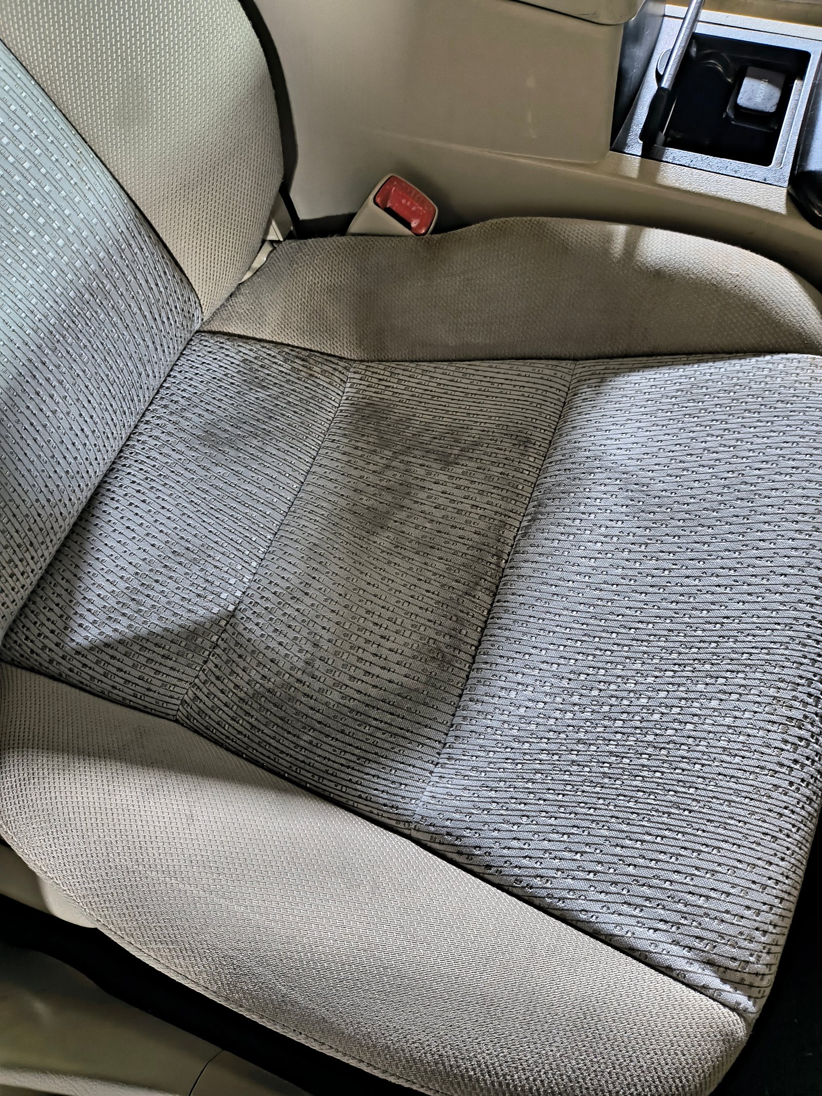 Toyota Camry interior before cleaning