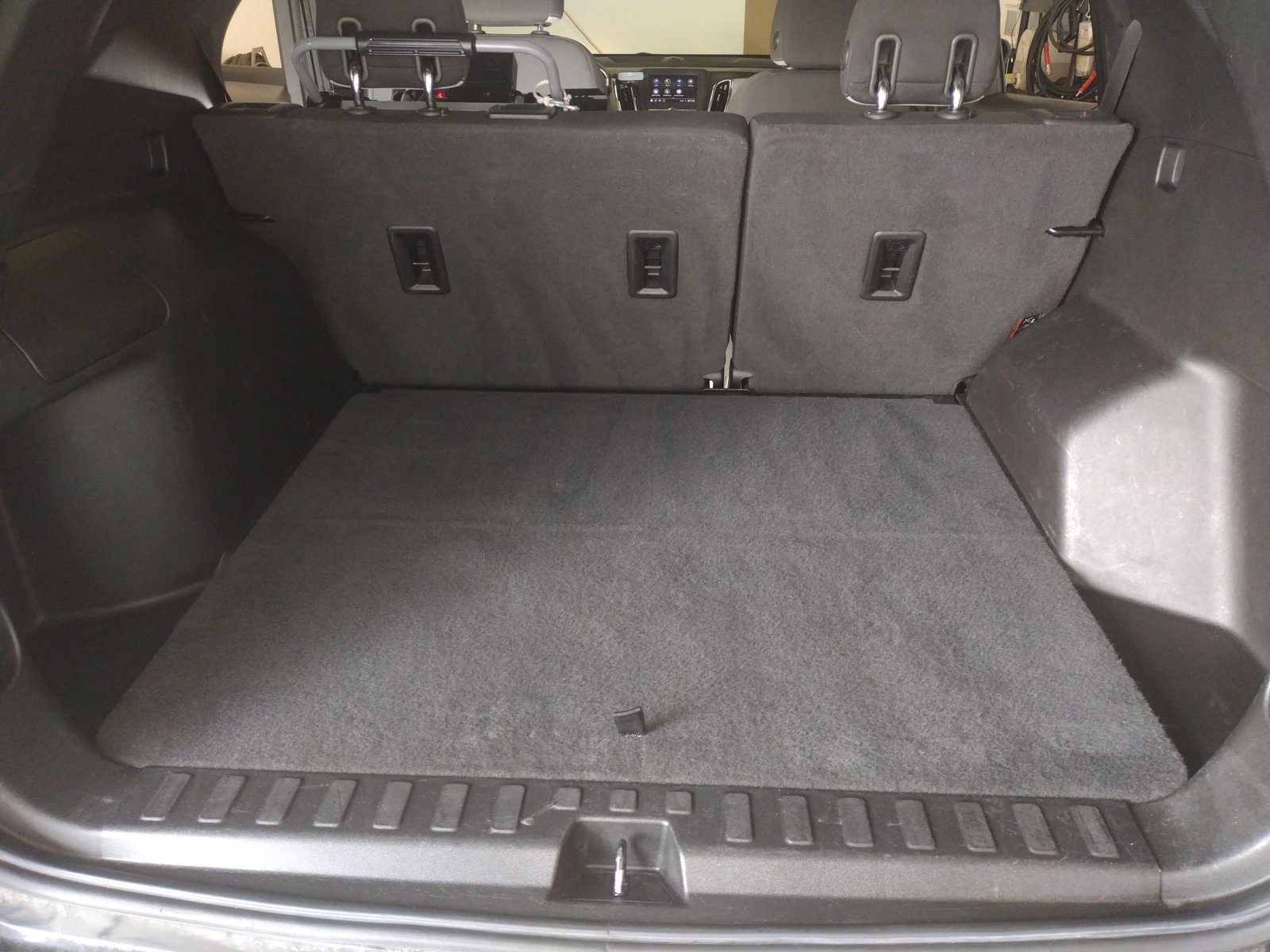 Vehicle trunk after cleaning